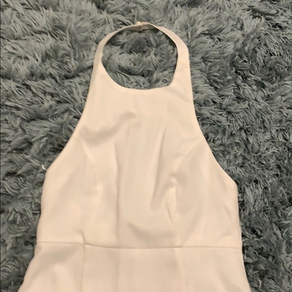LIKE NEW: White halter party dress - Picture 3 of 4